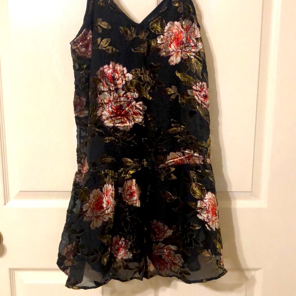 Velvet Flower Dress
